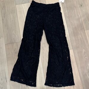 Blu Pepper Black Lace Pants